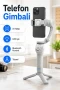 3 Eksenli Telefon Gimbali – AI Takip, LED Işık, Tripod ve Bluetooth Kontrol