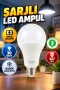30W Şarjlı LED Ampul – E27 Duy | 6400K Soğuk Beyaz