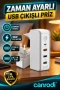 30W Type-C ve QC 3.0 Destekli Zaman Ayarlı Çift USB Şarj Adaptörü