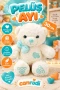 3186 Papyonlu Peluş Ayı 30 cm -canrodi