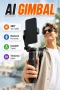 360° AI Yüz Takipli Gimbal Selfie Stick – Uzayabilir Tripod ve Bluetooth Kumanda