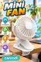 360° Ayarlanabilir Mandallı Mini Fan – 3 Hız Modlu USB Şarjlı Sessiz Vantilatör