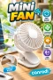 360° Döner Başlıklı Klipsli Mini Fan – 3 Kademeli USB Şarjlı Sessiz Tasarım