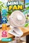 360° Döner Başlıklı Mandallı Mini Fan – 3 Hızlı USB Şarjlı