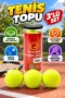 3’lü Tenis Topu Seti – Dayanıklı Keçe Kaplama ve Dengeli Zıplama