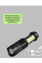 USB Şarjlı 4 Modlu LED El Feneri Kamp ve Outdoor Kullanım İçin