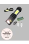 USB Şarjlı 4 Modlu LED El Feneri Kamp ve Outdoor Kullanım İçin