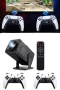 HCS350pro Android 11 Smart WiFi 6 Projeksiyon Cihazı 1080P Full HD 4500 Oyunlu Çift Kollu Game Box