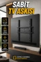 50-95 İnç Sabit TV Duvar Askı Aparatı İnce Profil Çelik Televizyon Braketi