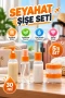 5’li Şeffaf Seyahat Kozmetik Şişe ve Kap Seti – 30 ml