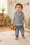 6-24 Ay Bebek Takımı – Triko Yelekli 3 Parça Set