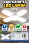 60W 4 Kollu Katlanabilir Pervane LED Ampul – 6000 Lümen Beyaz Işık