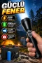 60W Şarjlı El Feneri – 9000mAh Batarya ve Taşıma Çantalı Set