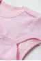 2-12 Yaş 3lü Pembe Bebek Çocuk Body %100 Pamuk Esnek Kalıp Kısa Kol Çıtçıtlı Zıbın