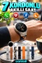 7 Kordonlu Akıllı Saat Bluetooth Arama Nabız Takibi ve Spor Modları