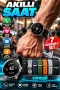 7 Kordonlu Gümüş Kasa Akıllı Saat – Bluetooth Arama ve Bildirim Destekli