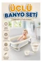 7271 Katlanabilir Banyo Seti 3lü Bej