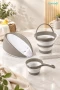 7572 OYUNCAK-ÜÇLÜ BEBEK BANYO SETİ-STONE GRİ