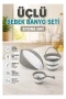 7572 OYUNCAK-ÜÇLÜ BEBEK BANYO SETİ-STONE GRİ