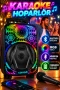 8 İnç Mikrofonlu Karaoke Hoparlör RGB Işıklı Taşınabilir Bluetooth Speaker
