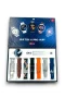 Watch 4 Pro Akıllı Saat 8 Kordonlu – Bluetooth Görüşme NFC ve Kablosuz Şarj