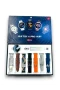 Watch 4 Pro Akıllı Saat 8 Kordonlu – Bluetooth Görüşme NFC Kablosuz Şarj