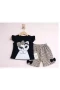 Leopar ve Kedi Baskılı Bebek Takımı – 9/24 Ay