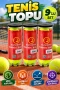 9’lu Tenis Topu Seti – Keçe Kaplamalı Dayanıklı ve Dengeli Zıplama