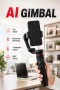 AI Yüz Takipli Gimbal Selfie Stick – Bluetooth Kumandalı Teleskopik Tripod