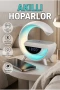 Akıllı Bluetooth Hoparlör Kablosuz Şarjlı LED Gece Lambası Standı