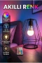 Akıllı RGBW LED Ampul – 9W, Wi-Fi Kontrollü, 16 Milyon Renk