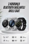 AMOLED Ekranlı Akıllı Saat Bluetooth Sesli Görüşme Nabız Ölçer NFC Uyumlu