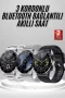 AMOLED Ekranlı Akıllı Saat Bluetooth Sesli Görüşme NFC ve Nabız Ölçer Özellikli