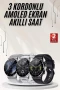 Akıllı Saat Arama Cevaplama Özellikli Müzik Kontrolü ve GPS Takip Fonksiyonlu