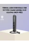 4’lü Akım Korumalı Çoklu Priz – 2 USB 1 Type-C, 2500W, 2 Metre Kablo, Siyah