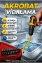 Akrobat 12 Parça Esnek Vidalama Uç Seti Dayanıklı Çelik 1/4 Bağlantılı