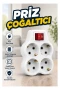 Anahtarlı 4’lü Kablosuz Duvar Tipi Priz Çoklayıcı