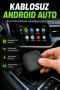 Android Auto Kablosuz Adaptör Bluetooth 5.0 5.8GHz WiFi Destekli USB Bağlantılı Yeni Nesil