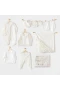 Andywawa AC25311 Newborn Chic Girl 10Lu Hastane Çıkışı Ekru