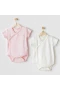 Andywawa Ac25643 Cuddly Bunny Bear 2li Zıbın Body Ekru Pembe