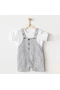 Andywawa Ac25804 Jumpsuit Set Little King Salopet Takım Grey