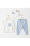 Andywawa Ac26073 Hat Set Rainbow 3lü Zıbın Takım Blue