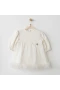 Andywawa Ac26257 Baby Bow Bliss Elbise Ekru