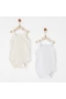 Andywawa Ac26760 Special Modal 2li Askılı Body Ecru White