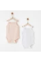 Andywawa Ac26760 Special Modal 2li Askılı Body Pink White