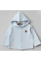 Bebitof Kapüşonlu Bebek Hırka 80153 Koyu Mavi