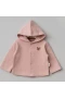 Bebitof Kapüşonlu Bebek Hırka 80153 Pudra