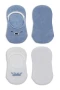 Bistyle 2li Babet Cute Face Penye Çorap Bs30103 Mavi-beyaz