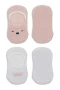 Bistyle 2li Babet Cute Face Penye Çorap Bs30103 Pembe-beyaz