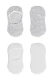 Bistyle 2li Penye Babet Silikonlu Basic Çorap 30104 Gri Beyaz